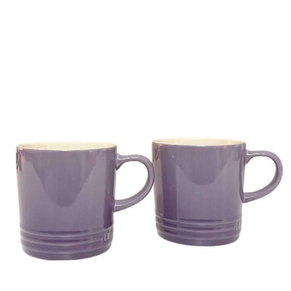 NEW Le Creuset ULTRA VIOLET Coffee Mugs Set/2 - Picture 1 of 4